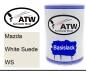 Preview: Mazda, White Suede, WS: 500ml Lackdose, von ATW Autoteile West.